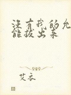 没有我的允许不能拔出来