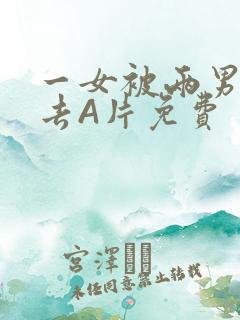 一女被两男桶进去A片免费