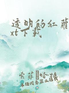 透明的红萝卜txt下载