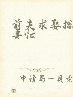 前夫求娶总裁追妻忙