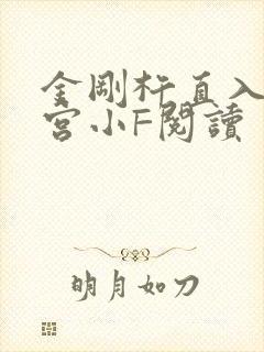 金刚杵直入莲花宫小F阅读