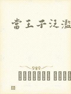 当王子泛滥之时