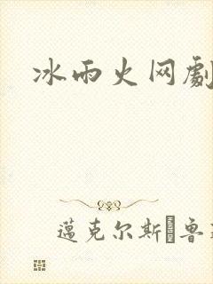 冰雨火网剧小说