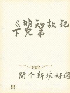 《明知故犯》年下兄弟