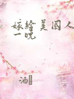 嫁给美国人的第一晚