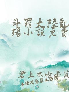 斗罗大陆乱世浮殇小说免费阅读