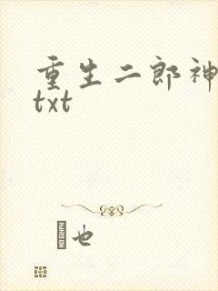 重生二郎神杨戬txt
