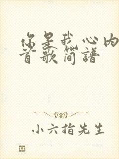 你是我心内的一首歌简谱