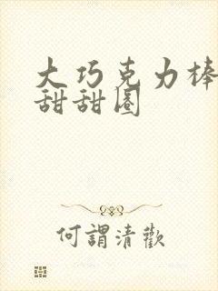 大巧克力棒c小甜甜圈