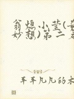 翁熄小莹(奇思妙想)第二篇