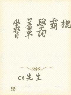 坐着学霸棍子上背单词