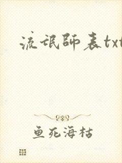 流氓师表txt