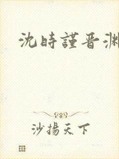 沈时谨晋渊小说