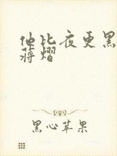 他比夜更黑秦舒蒋熠