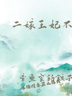 二嫁王妃不好惹