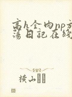 高h全肉np放荡日记在线观看