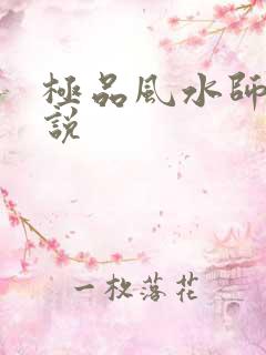 极品风水师 小说