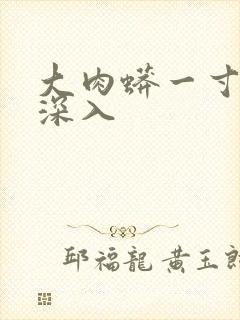 大肉蟒一寸寸地深入