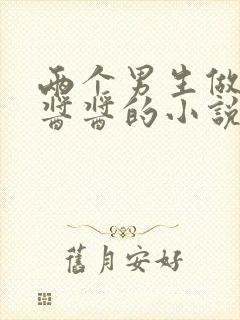 两个男生做酿酿酱酱的小说