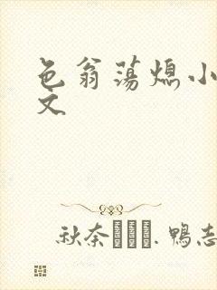 色翁荡熄小说全文