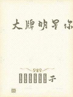 大牌明星你站住