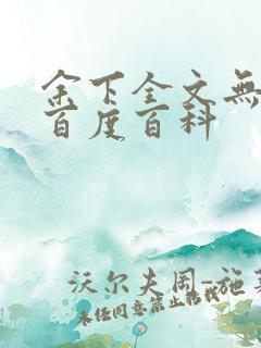 余下全文无防盗百度百科