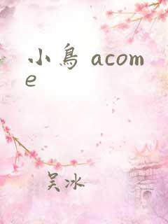 小鸟 acome