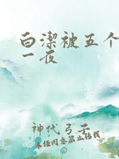 白洁被五个人玩一夜