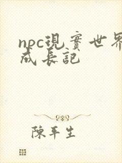 npc现实世界成长记