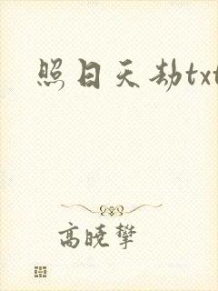照日天劫txt