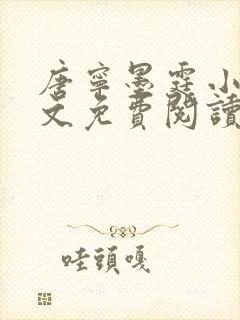 唐宁墨霆小说全文免费阅读百度阅读