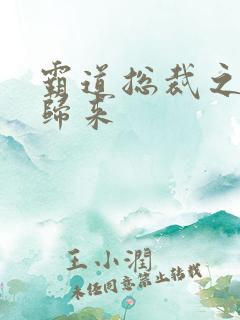 霸道总裁之出狱归来