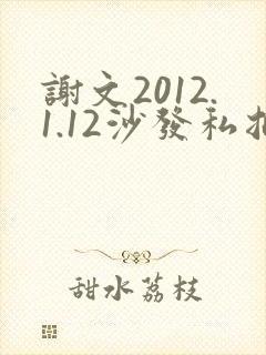 谢文2012.1.12沙发私拍