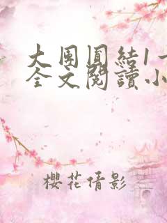 大团圆结1一6全文阅读小说