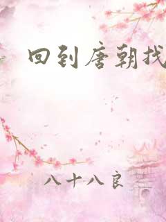 回到唐朝找工作