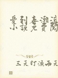 爱到春潮滚滚来小说免费阅读