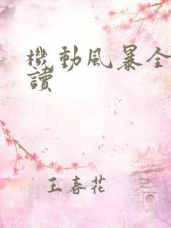 机动风暴全文阅读