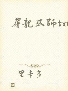 屠龙巫师txt