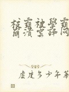 校霸被学霸玩到崩溃云译网