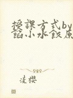 授课方式by肉馅小水饺原文