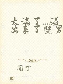 太满了...溢出来了双男动漫