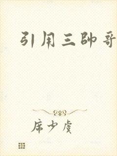 引用三帅哥