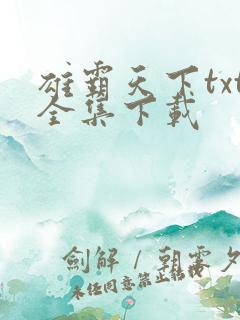 雄霸天下txt全集下载