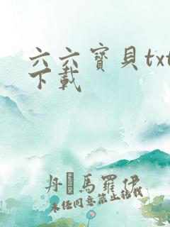 六六宝贝txt下载