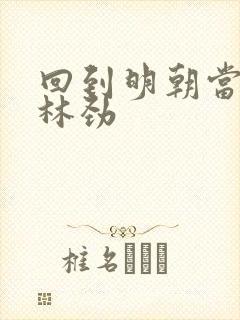 回到明朝当王爷林劲