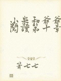 小米和爷爷在线阅读第十章