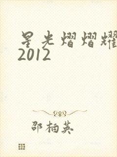 星光熠熠耀保良2012