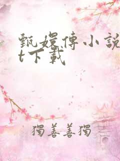 甄嬛传小说txt下载