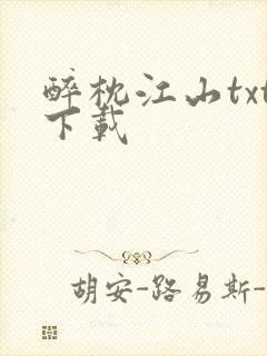 醉枕江山txt下载