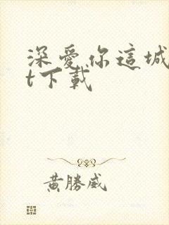 深爱你这城txt下载